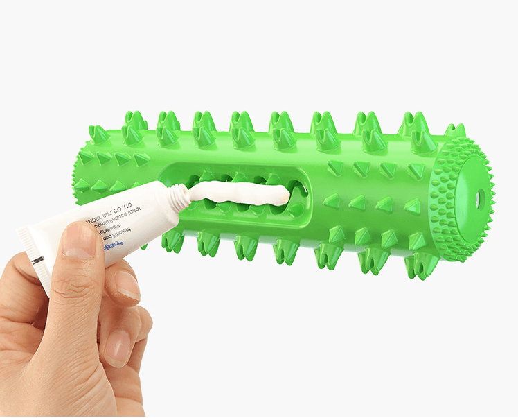 Dog Toothbrush & Teething Toy – 2-in-1 Dental Chew
