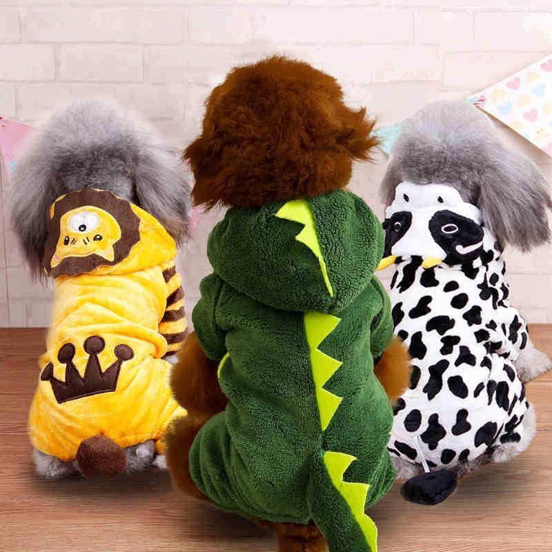 Cozy Coral Fleece Dog Costume